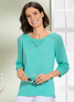 Trui met opengewerkt patroon 