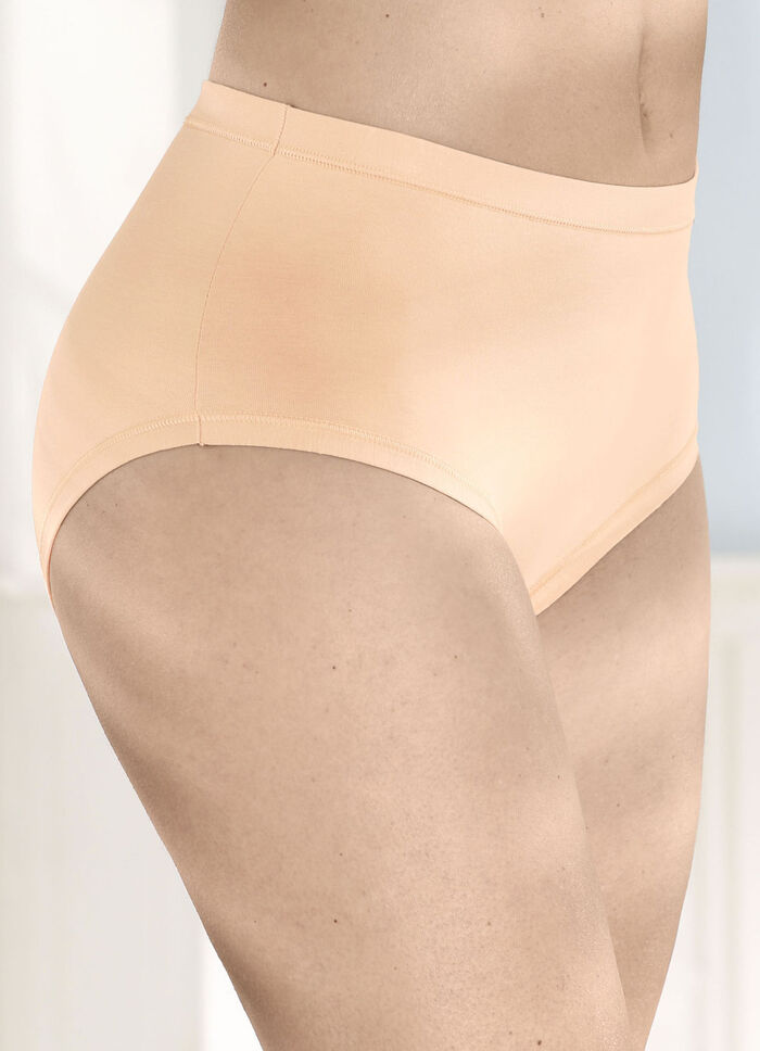 brio lingerie vijf-pack slips POEDER