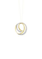 Hanger in tweekleurig met zirkonia 