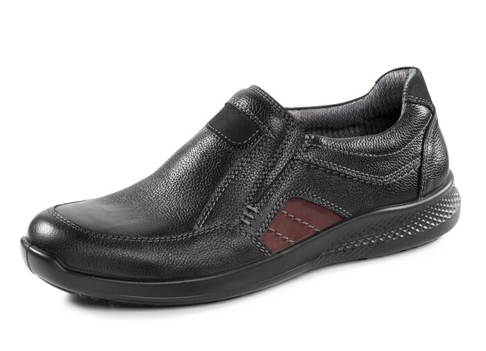 Slippers voorzien van klimaatmembraan ZWART-BORDEAUXROOD