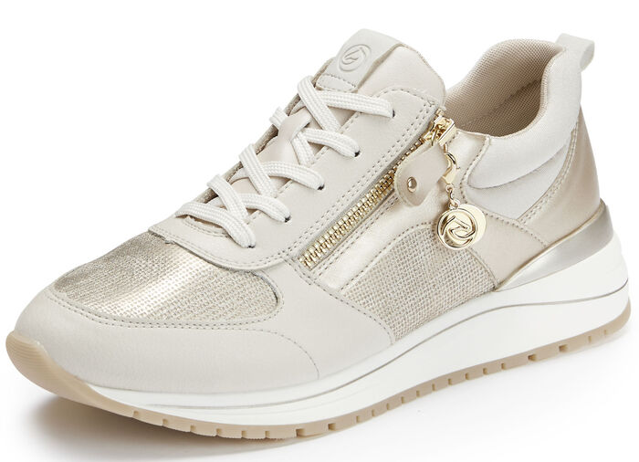 Remonte sneakers in een trendy look BEIGE-GOUD