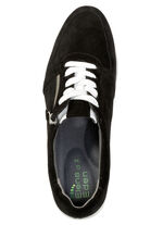 ELENA EDEN, comfortabele damessneakers, breedte G, met uitneembaar voetbed ZWART
