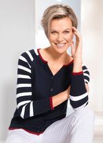 Vest met decoratieve halslijn 