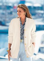 Vest met scheerwol NATUURWIT