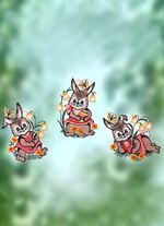 Set van 3 raamafbeeldingen gemaakt van Plauenkant 