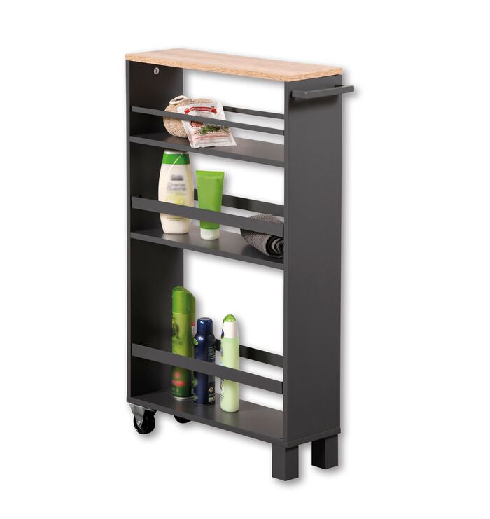 Nisplank met 3 planken ANTRACIET NATUURLIJK