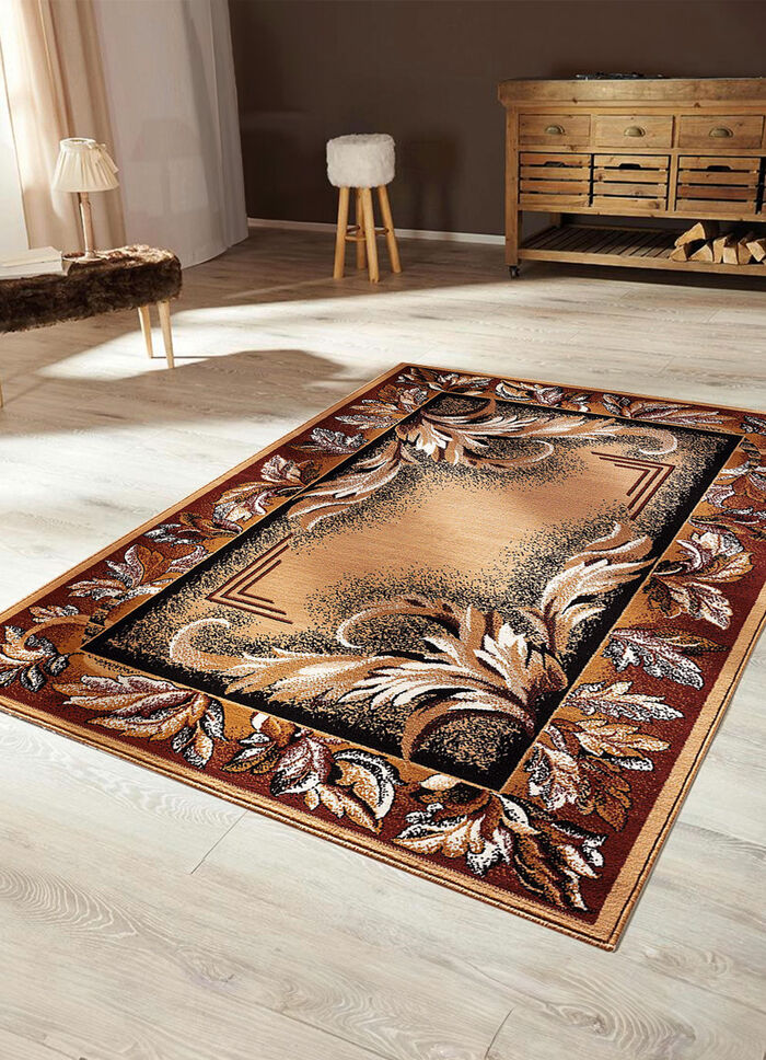 Matjes en slaapkamermatjes met gebloemd motief BEIGE BORDER