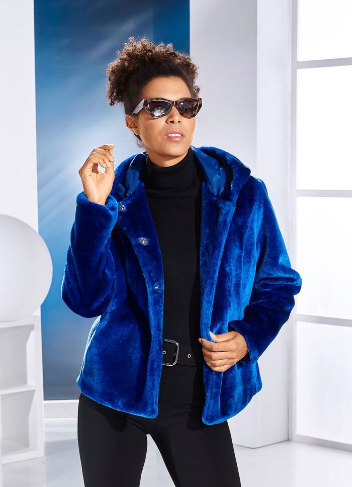 Jas van behaaglijk imitatiebont 