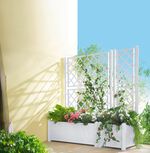 Plantenbak met traliewand 