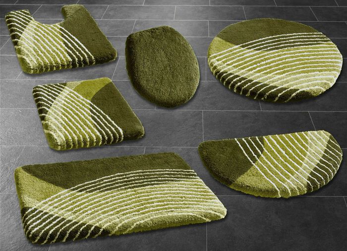 Badkamerset van Kleine Wolke met latex achterkant GROEN