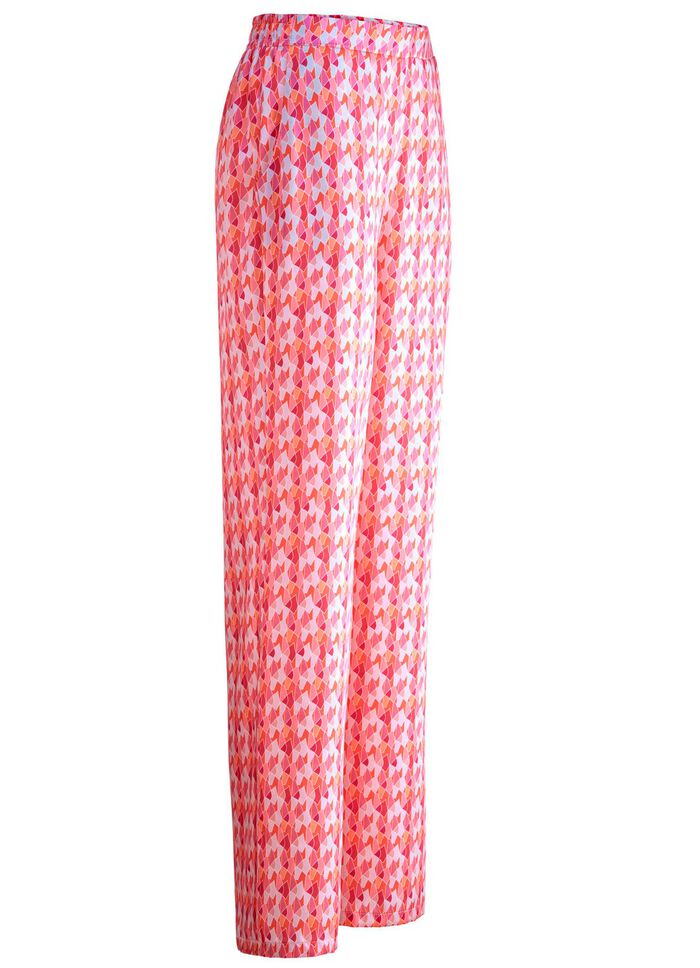 Broek met modieuze wijdte 