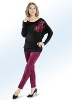 Fluweelzachte broek in su&egrave;de-look 