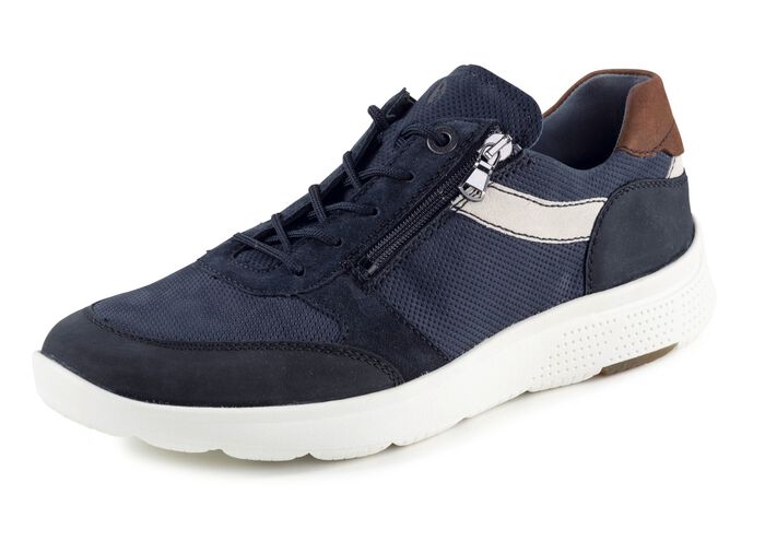 Waldl&auml;ufer veterschoen van nubuckleer met su&egrave;de details 