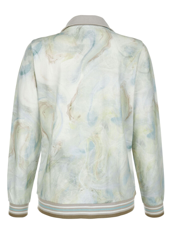 Sweatvest met bloemmotief 