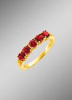 Damesring met echte granaat 