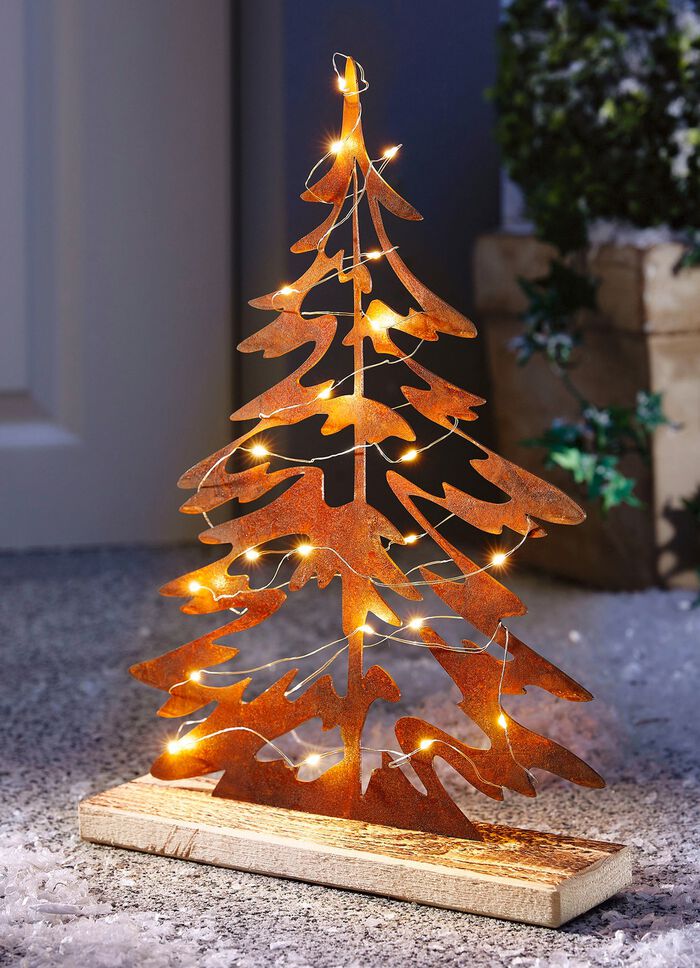 Antonboom van verroest plaatstaal 