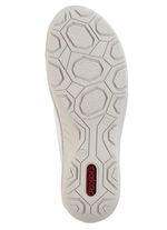 Rieker, klassieke damespantoffels, met elastische band WIT