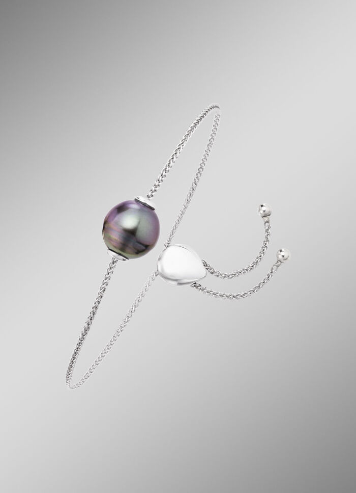 Armband met barokke Tahitiaanse kweekparel 