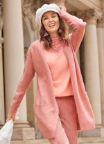 Lang vest met insteekzakken ROS&Eacute; GEM&Ecirc;LEERD