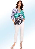 Shirt-tuniek in wikkellook 