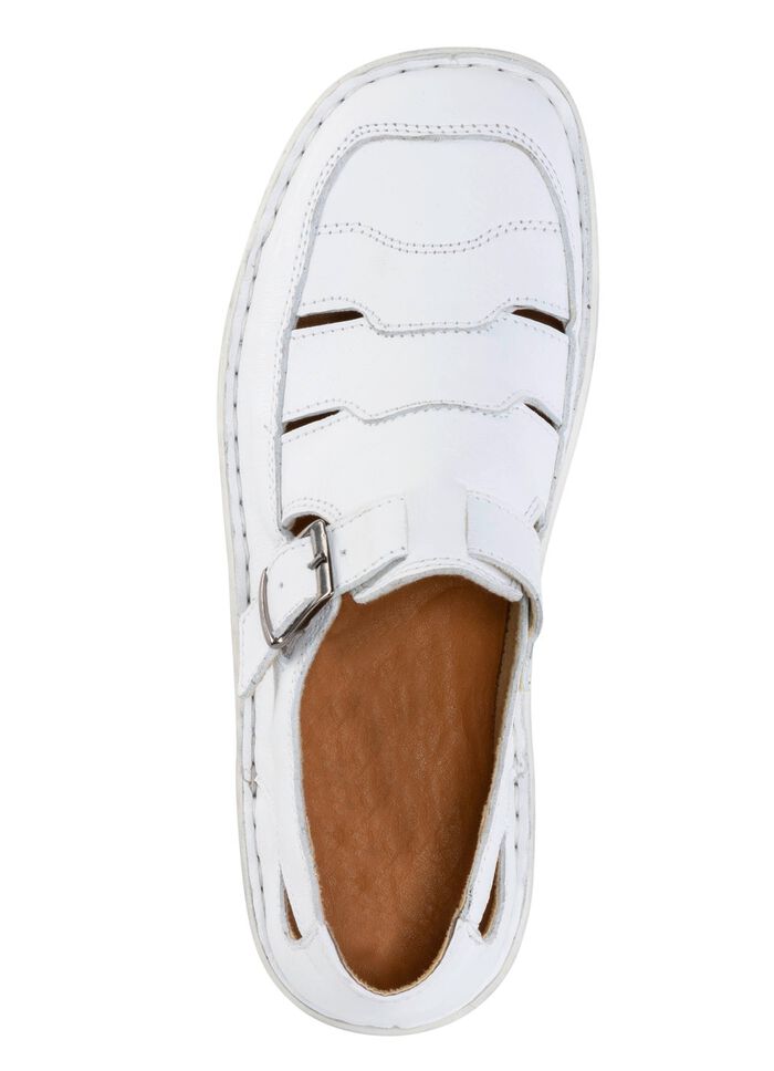 ELENA EDEN pantoffels met luchtige openingen WIT