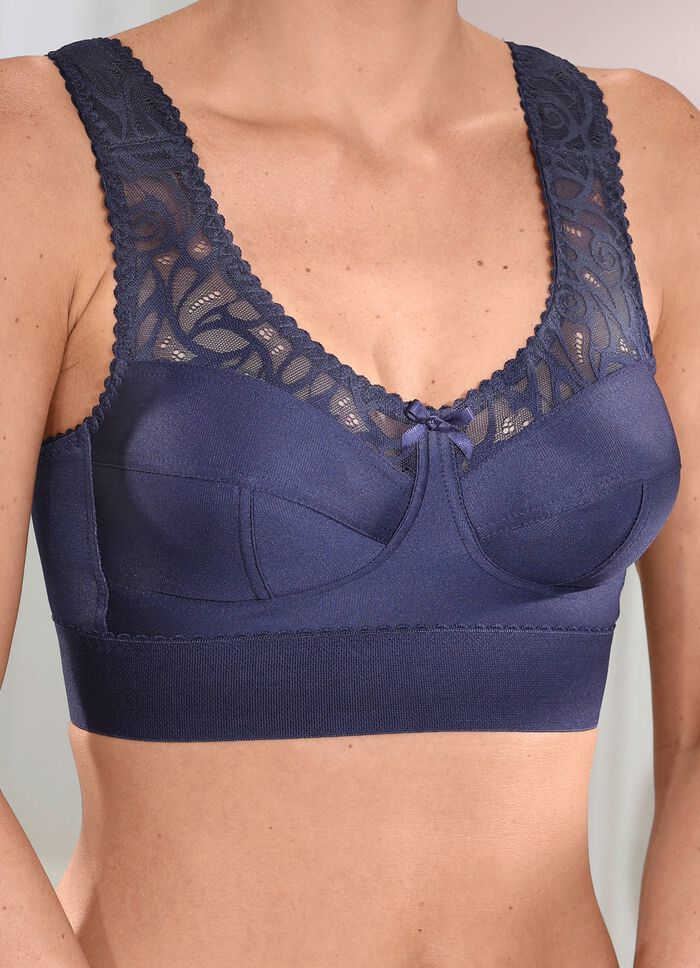 Bh met elastisch kant aan de voorzijde 
