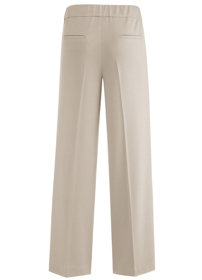 Enkellange, wijde broek BEIGE