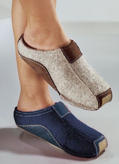 HAFLINGER pantoffels, wolfleece stof 