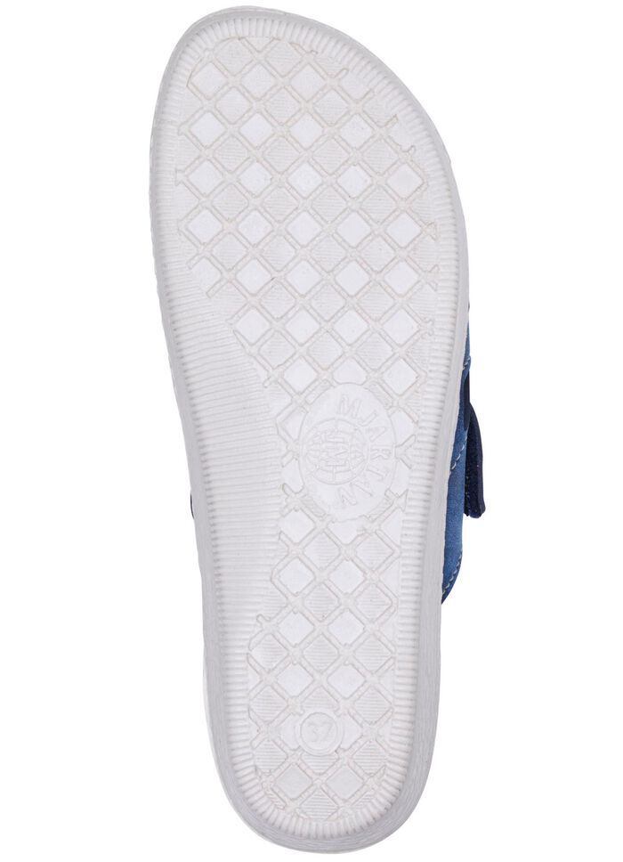 Klassieke damesmuiltjes, breedte H, met elastisch materiaal 