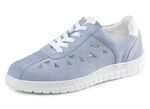 ELENA EDEN suède sneakers BLEU-WIT