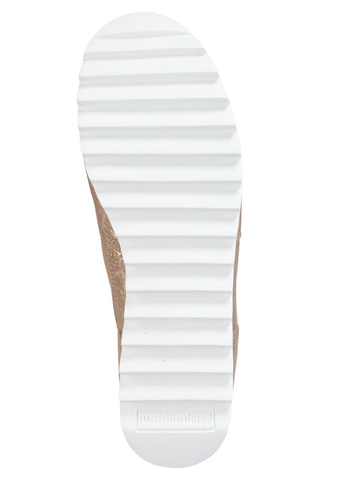 Waldl&auml;ufer vetersneakers van effectief nubuckleer met reli&euml;f ANTIEK GOUD