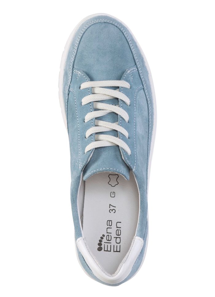 ELENA EDEN veterschoenen gemaakt van su&egrave;de BLAUW