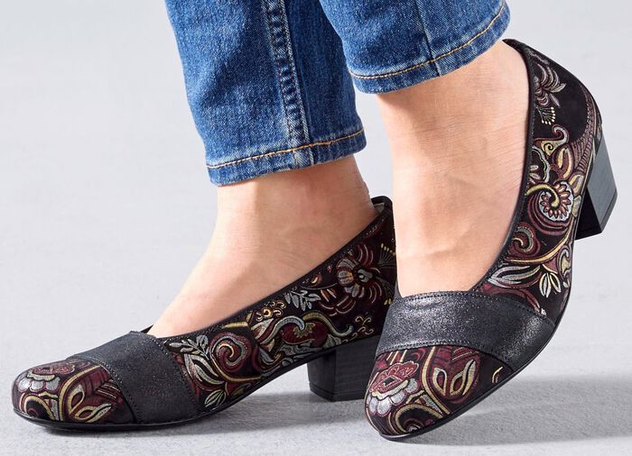 Waldl&auml;ufer, comfortabele damespumps, breedte K, met uitneembaar voetbed 