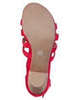 Andrea Conti, modieuze damessandalen, breedte G, met elastische band ROT