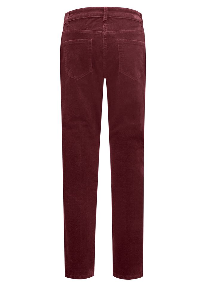 Fluweelzachte broek in 5-pocketmodel 