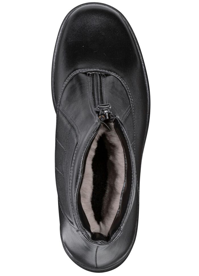 ELENA EDEN, gevoerde dames enkellaarsjes, winterschoenen, breedte H, met lamsvacht 