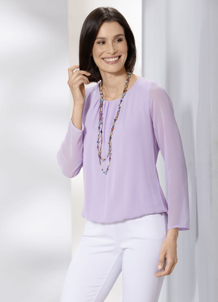 Effen gekleurde tuniek LILA