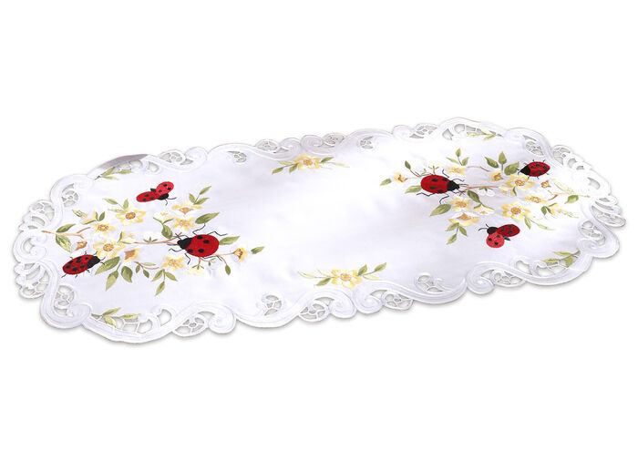 Tafel- en kamerdecoratie met schattige lieveheersbeestjes CREME