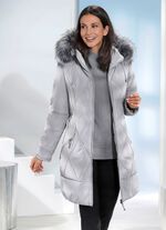 Korte jas in 2 kleuren LICHTGRIJS