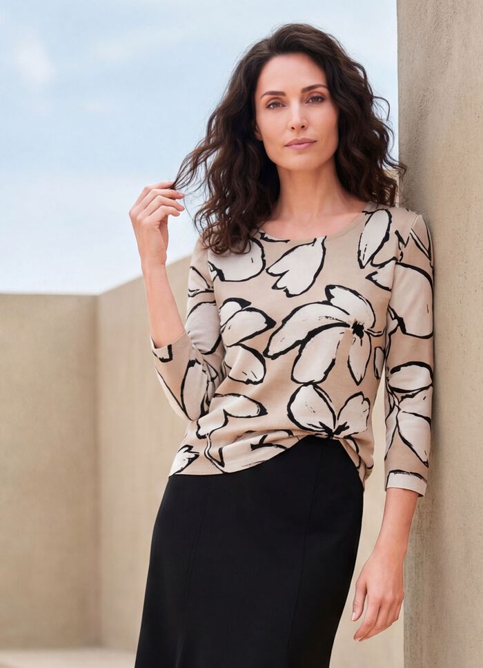 Shirt met kleurrijke print 