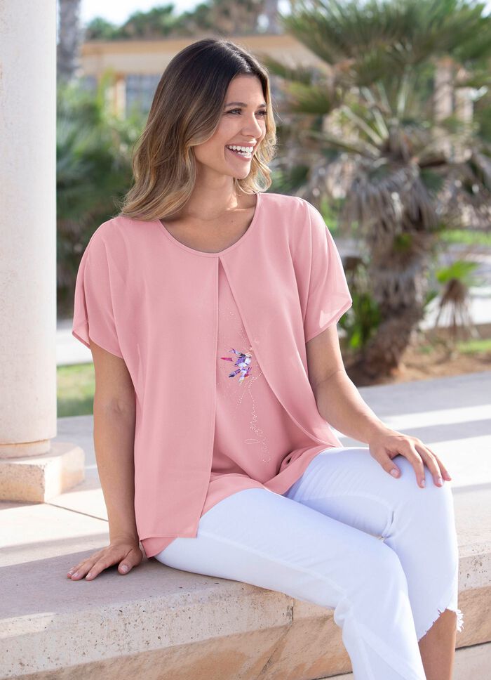 Tuniek met decoratieve motiefprint 