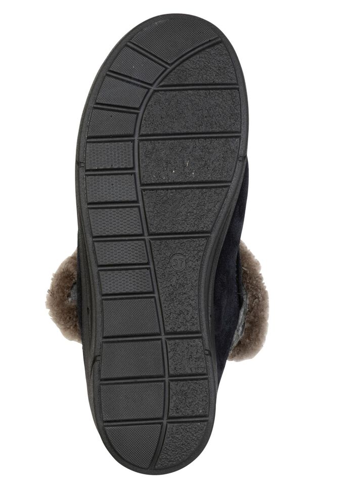 ELENA EDEN, warme damespantoffels, breedte H, met lamsvacht 