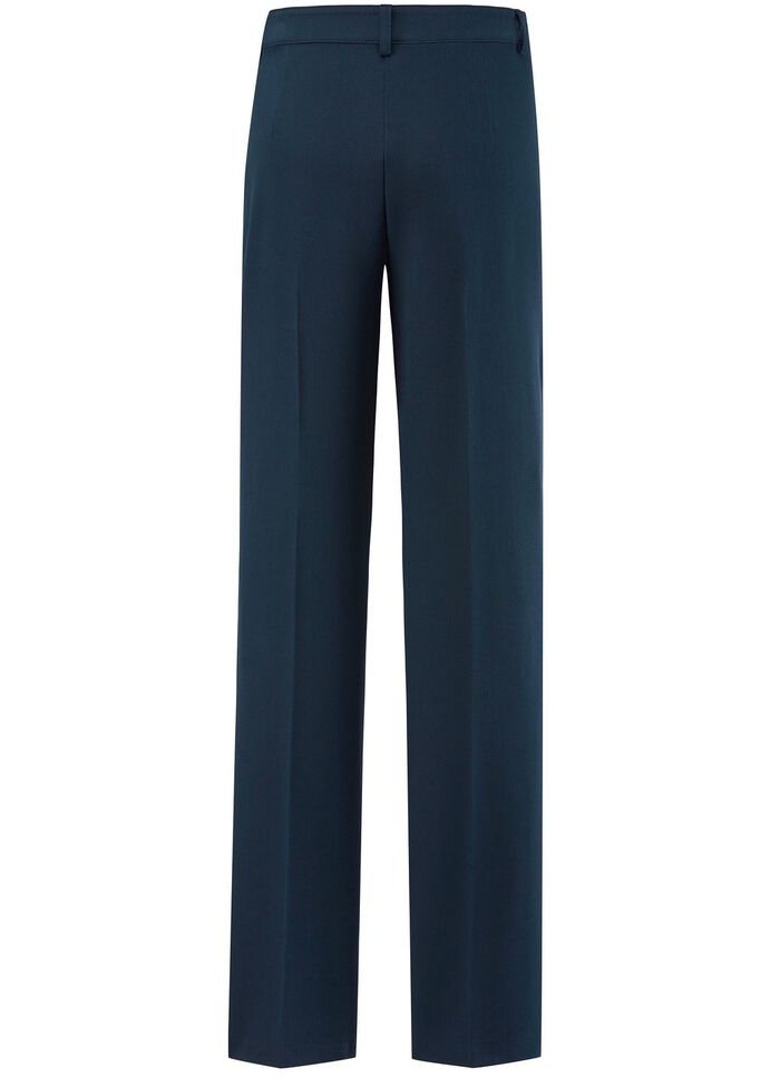 Broek met zilveren contrastbies 