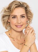 Kleurrijke elegantie: ketting met kwarts in verschillende kleuren 