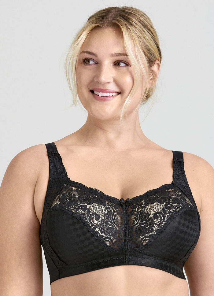 Miss Mary-bh met elastische kanten inzetstukken SCHWARZ