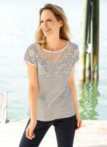 Shirt met een geweldig gestreept dessin 