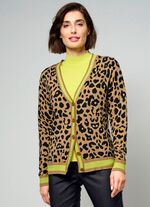 Vest met dierenbont-look 