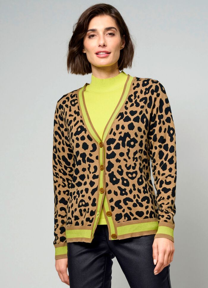 Vest met dierenbont-look 