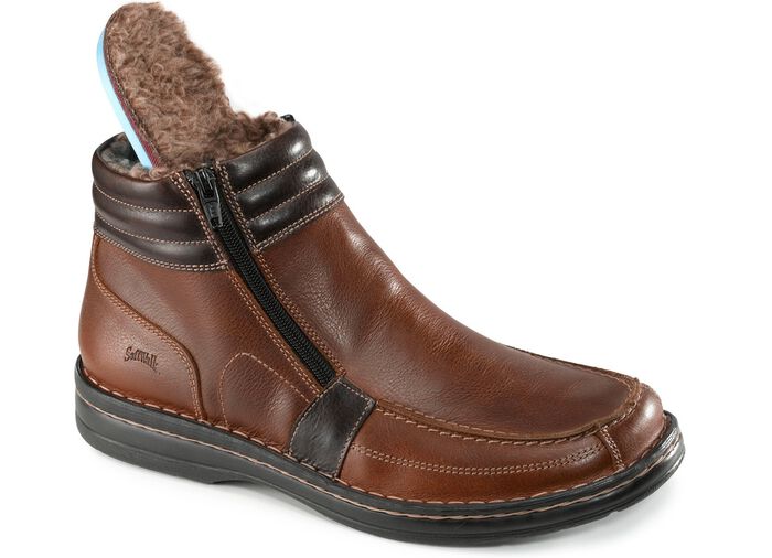 GINO GALANTE, gevoerde herenlaarzen, winterschoenen, met uitneembaar voetbed 