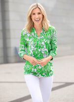 Overhemdtuniek met bloemdessin 